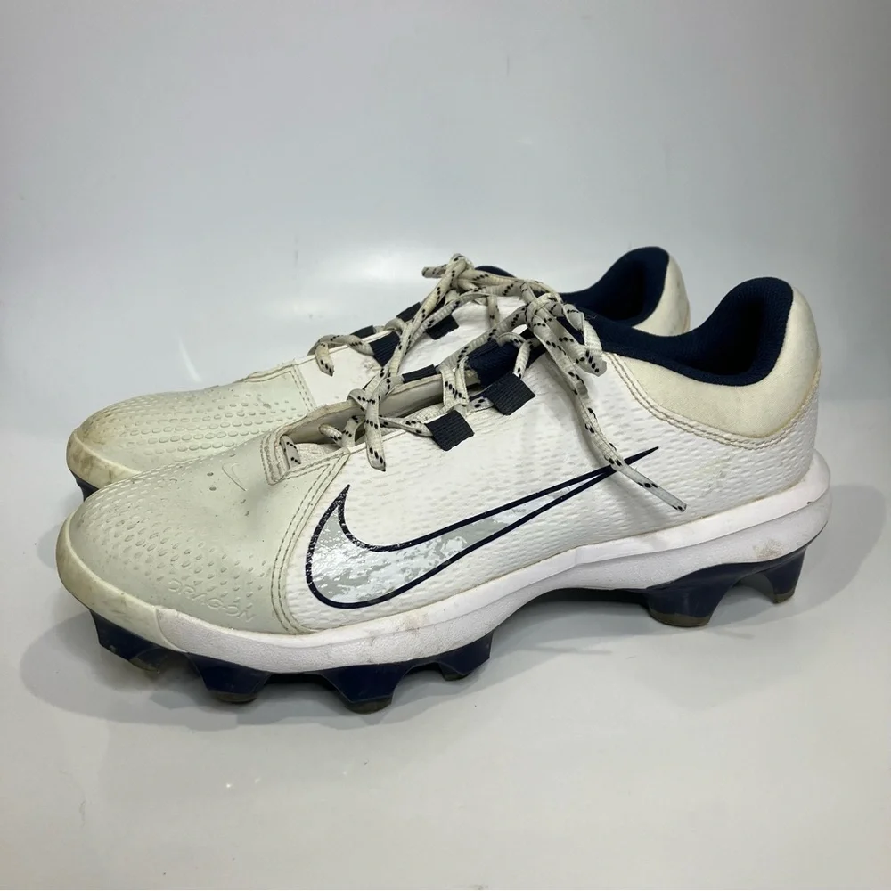 Nike hyperdiamond 4 Pro MCS softball cleats white women's‎ size 9.5 athletic
